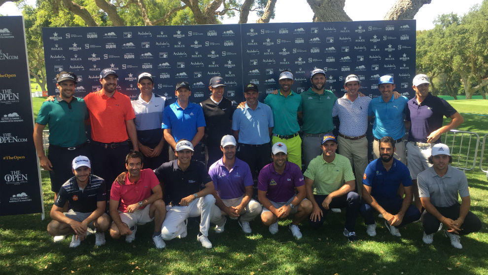 19 de los 22 golfistas espaoles que juegan esta semana en...