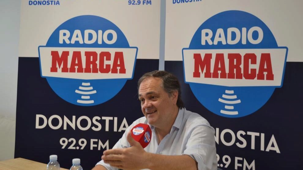 Aperribay, en un momento de la charla en Radio MARCA Donostia.