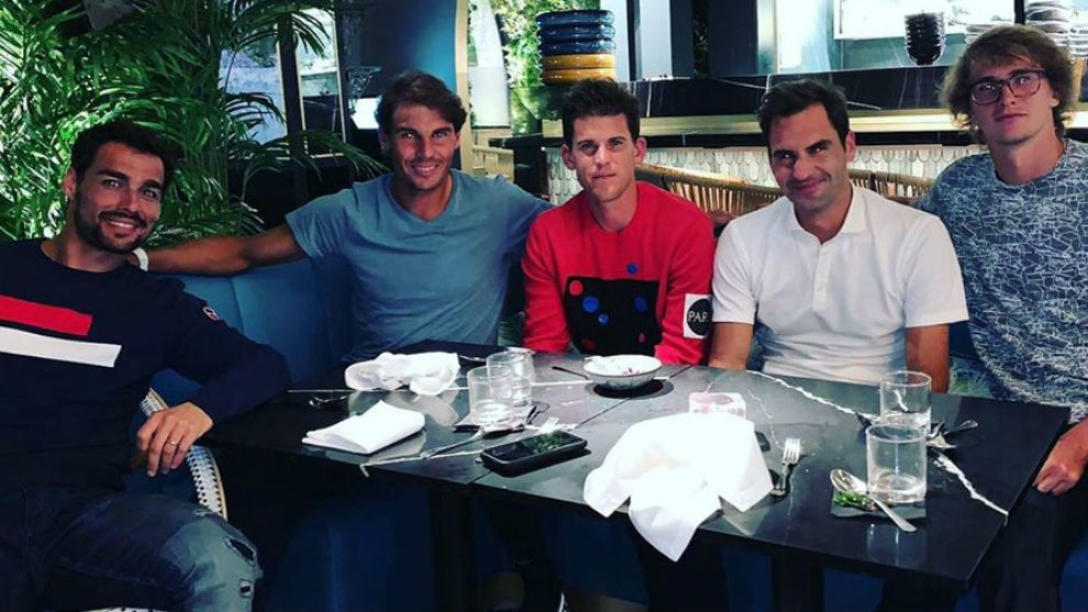 Fognini, Nadal, Thiem, Federer y Zverev, en Londres