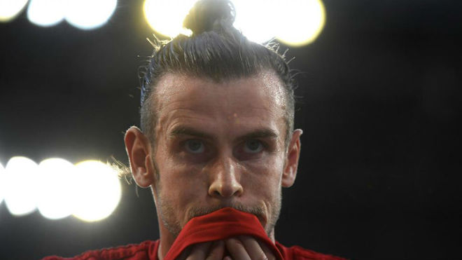 Gareth Bale during a match for Wales.