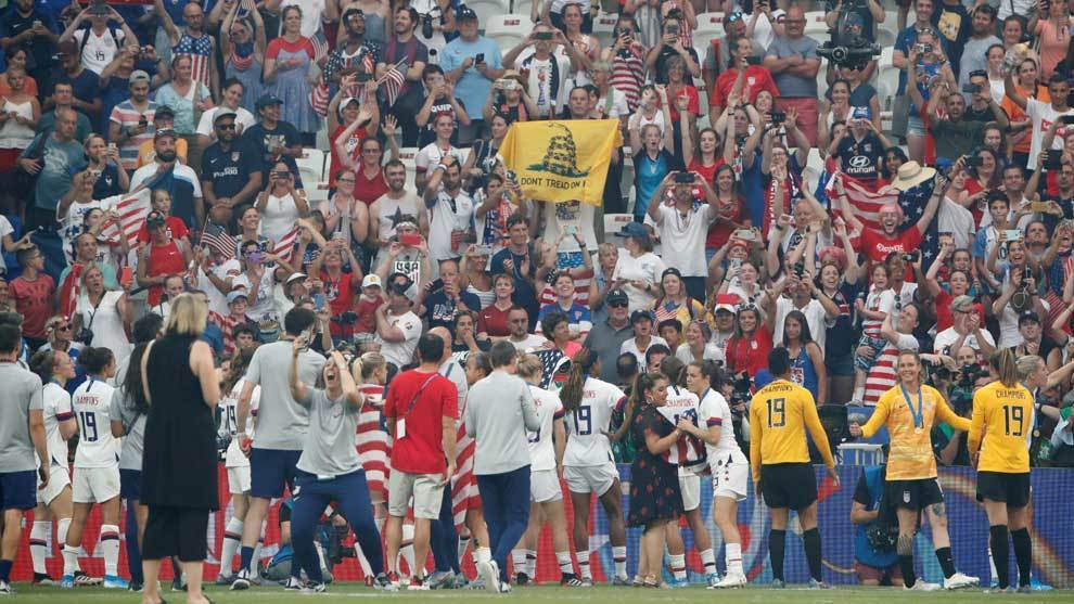 Mundial Femenino 2019 USA vs Holanda La afición grita