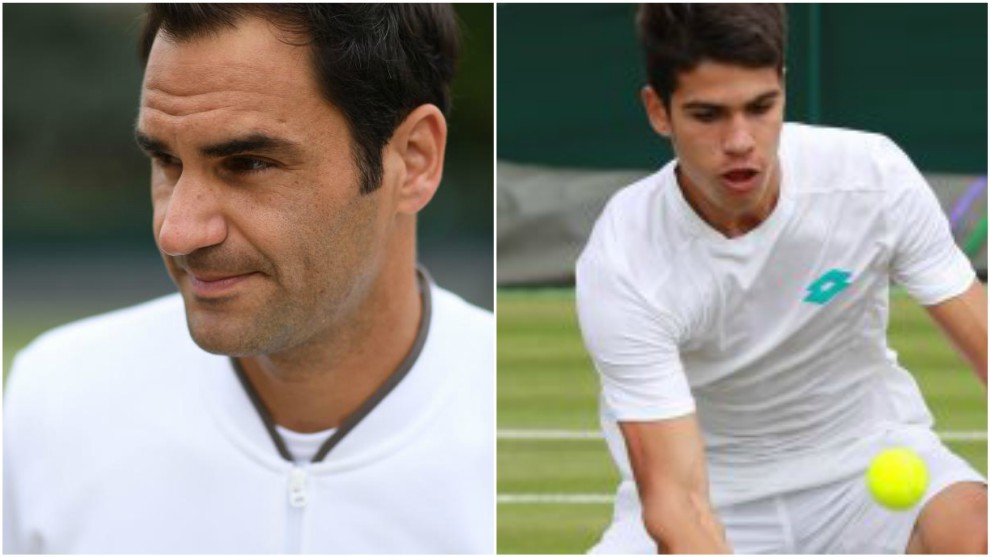 Federer y Alcaraz, en accin