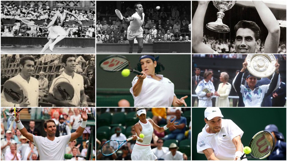 Los nueve espaoles en las semifinales de Wimbledon