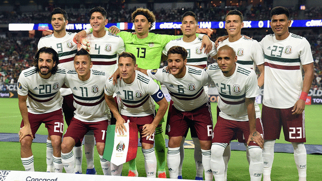 La selección mexicana que obtuvo la Copa Oro 2019.