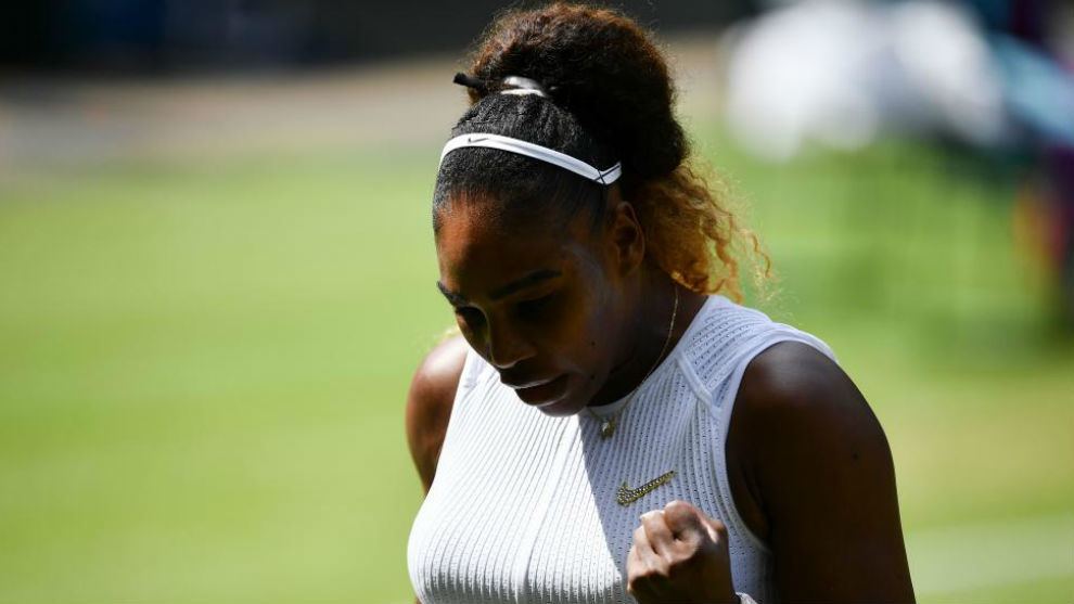 Serena celebra el triunfo