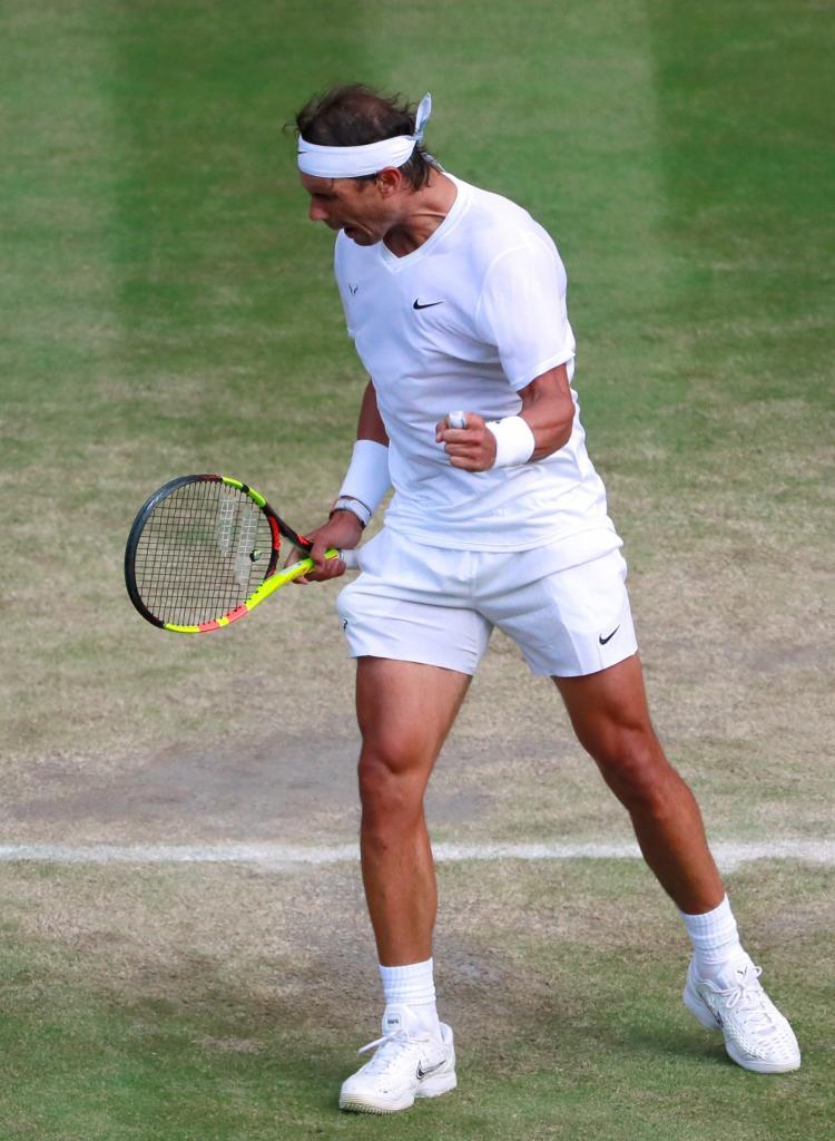 Despite losing the first set in a tie-break, Nadal emphatically won...