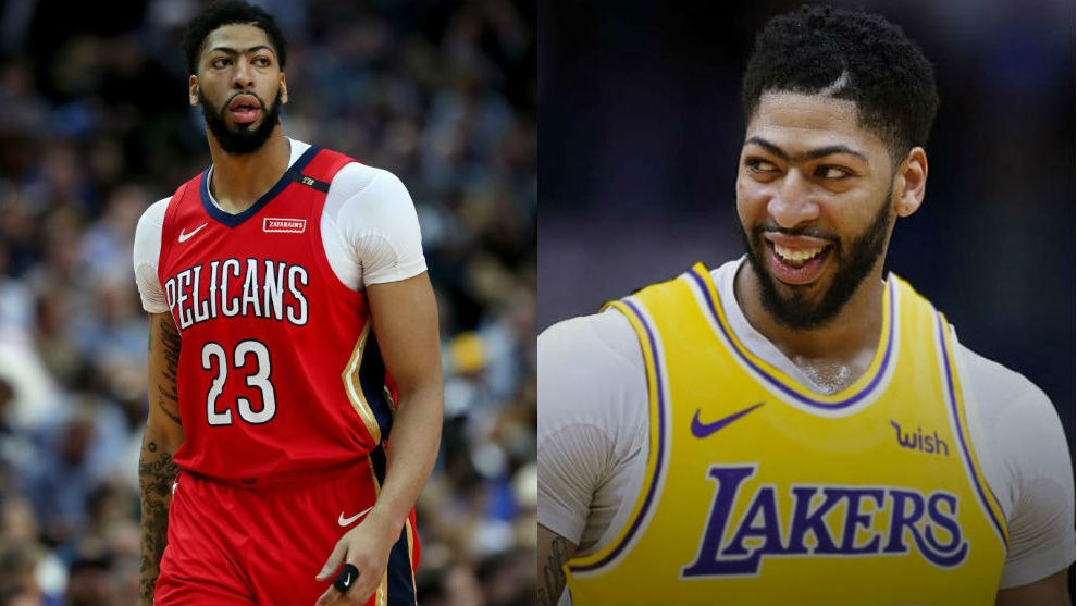 Anthony Davis (from the New Orleans Pelicans to the Los Angeles...