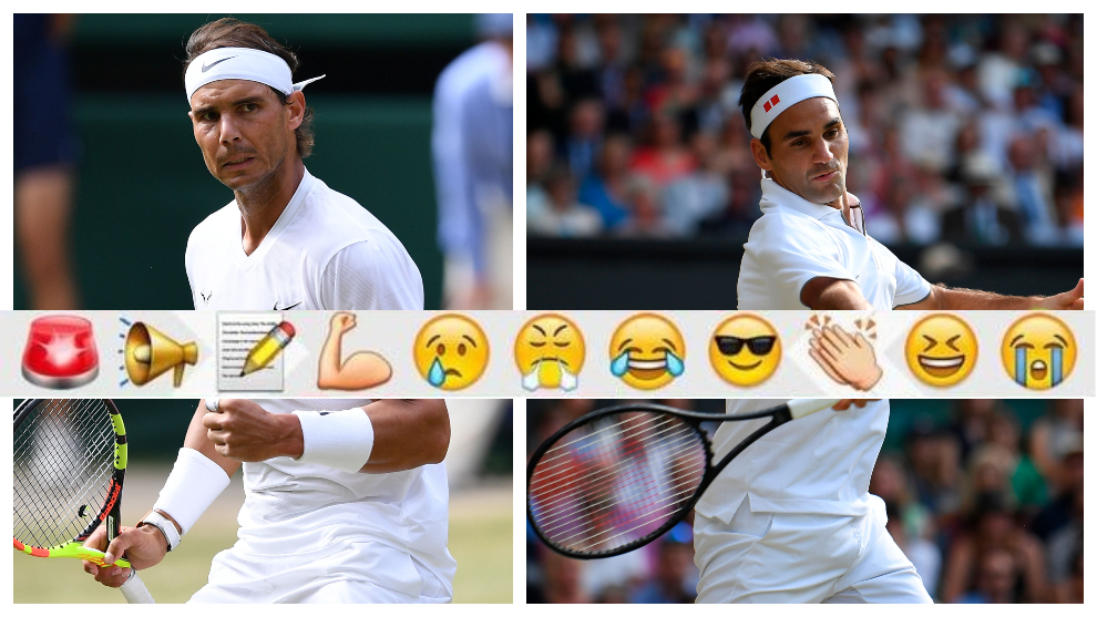Anotar Jarra accesorios Wimbledon 2019: Otro grandioso Nadal-Federer, esta vez con Instagram y  Whatsapp | Marca.com