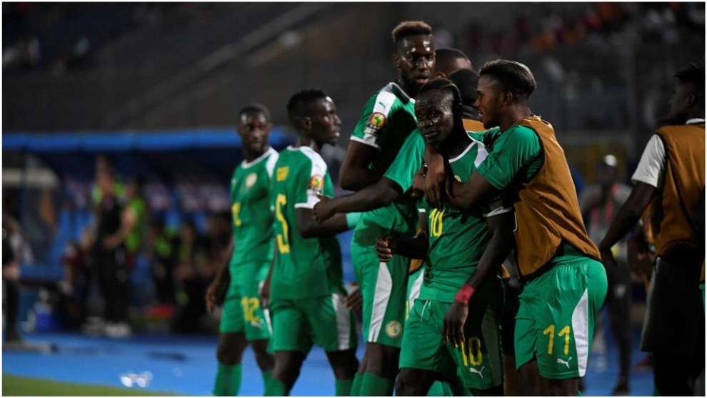 Senegal celebra su pase a la final de la Copa frica tras vencer a...