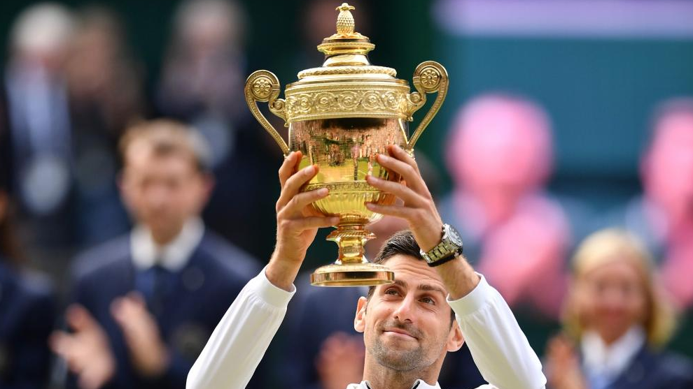 Novak Djokovic campen Wimbledon 2019