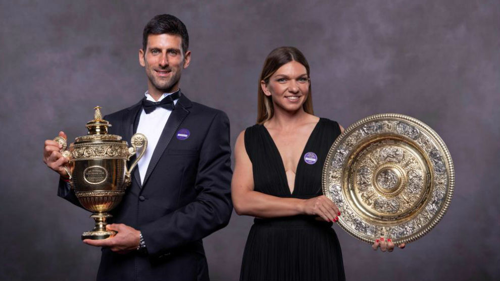 Djokovic and Halep shine at Wimbledon Champions' Dinner MARCA in English