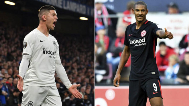 Jovic and Haller with Eintracht.
