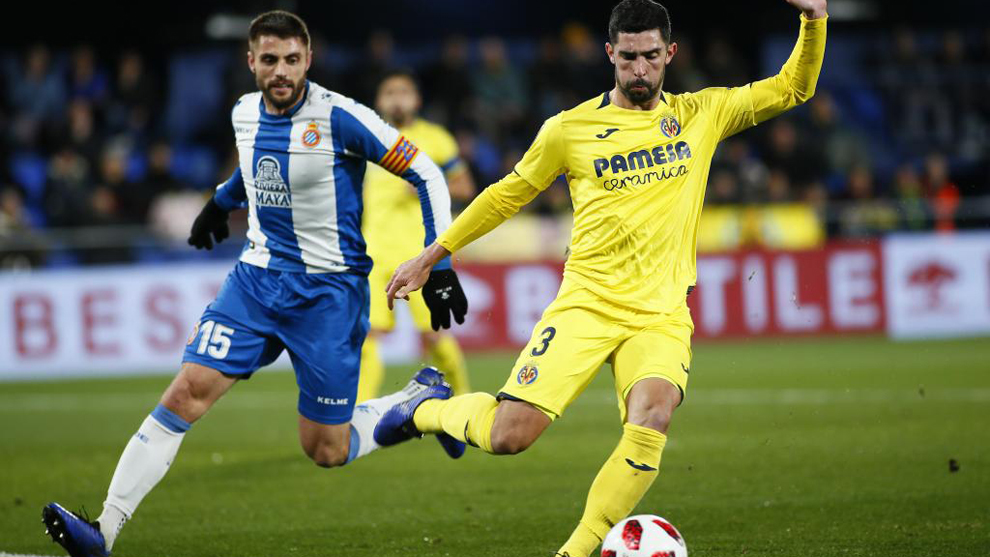 lvaro Gonzlez durante un partido del Villarreal.