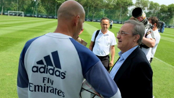 Zidane y Florentino, en una imagen de archivo