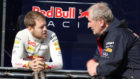 Vettel y Marko durante su etapa en Red Bull.