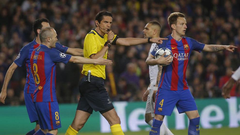Aytekin gave Barcelona two penalties in that famous night at the Camp...
