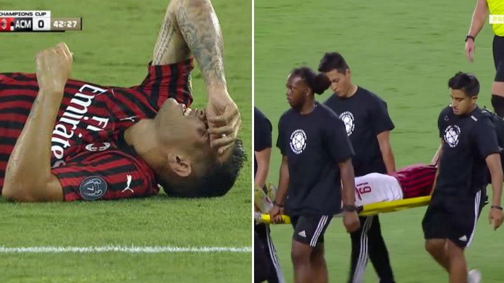 Theo Hernndez se lesiona en su debut con el Milan y abandona el campo en camilla