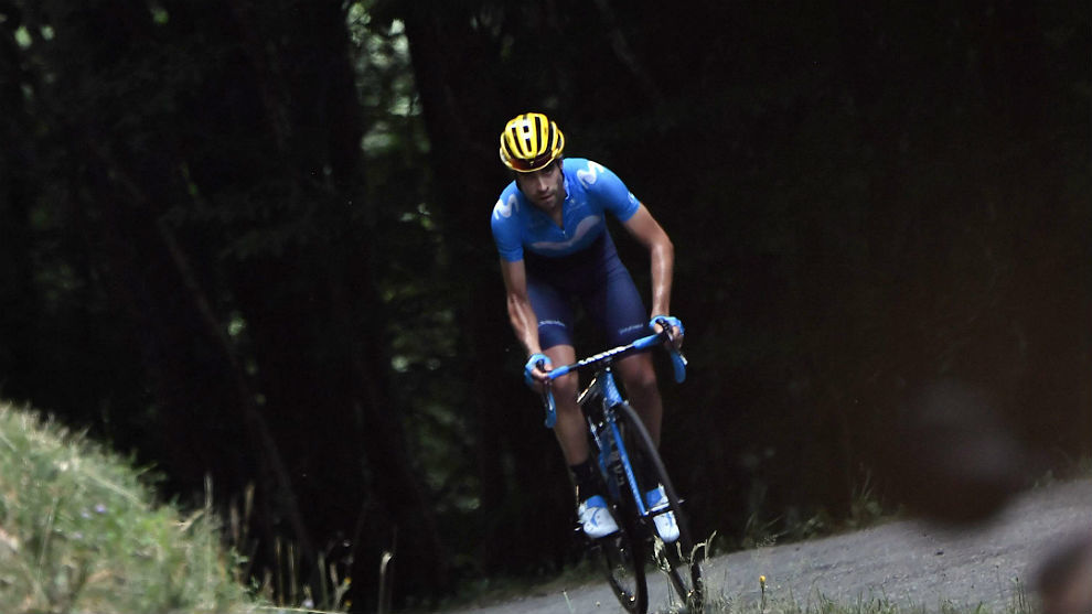 Mikel Landa, escapado en la etapa pirenaica de Foix.