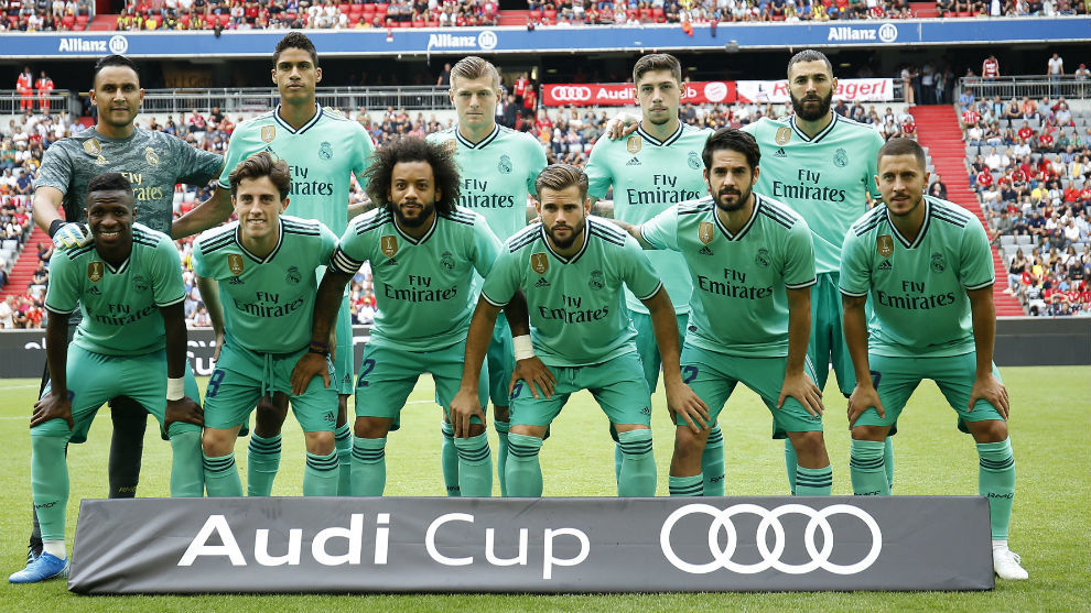 El primer once del Madrid con la tercera equipacin de la temporada...