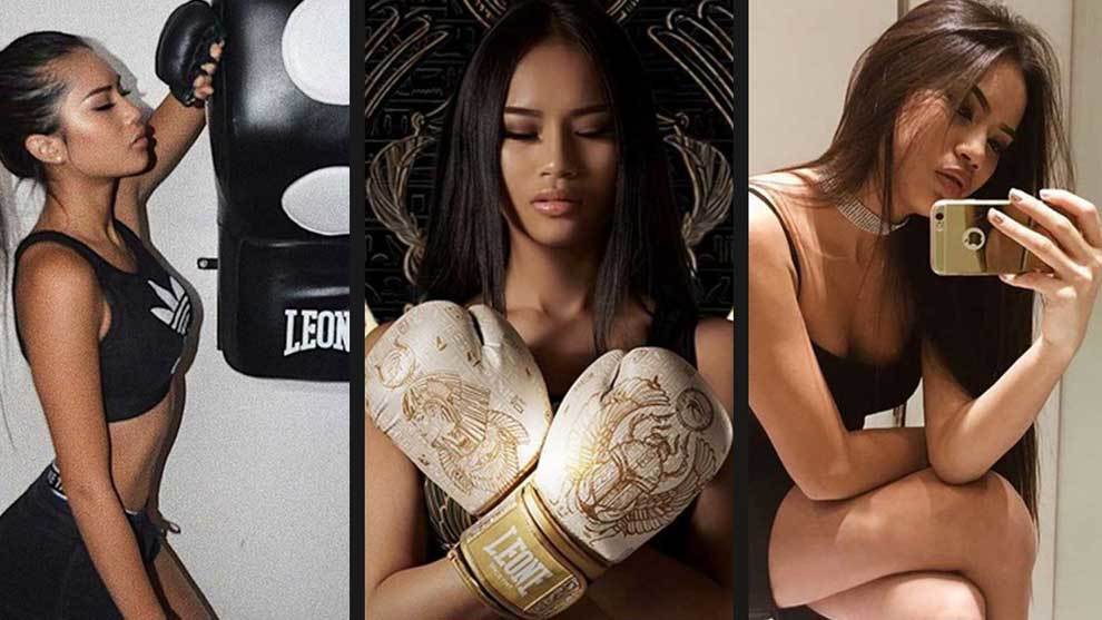 La modelo Nif Brascia (21 aos) es una famosa luchadora tailandesa de...