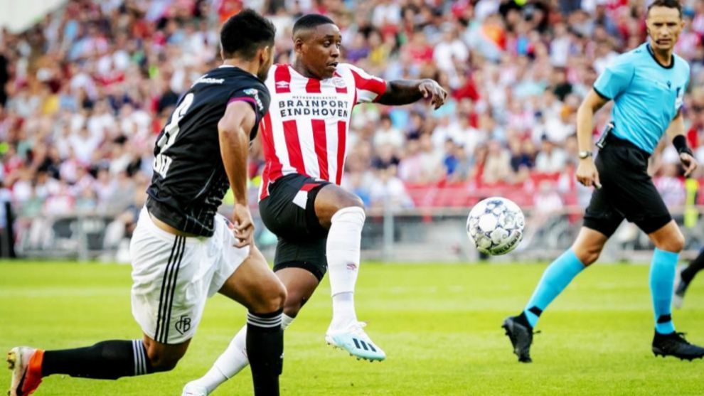 Steven Bergwijn during a recent game for PSV Eindhoven.