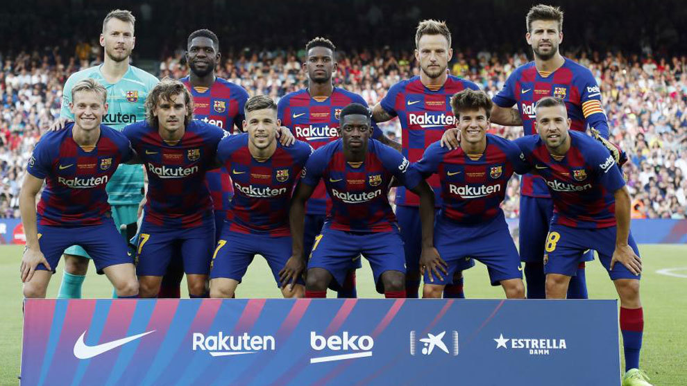 The XI that Ernesto Valverde opted for to start the Joan Gamper...