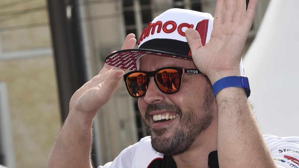 Fernando Alonso en Le Mans.