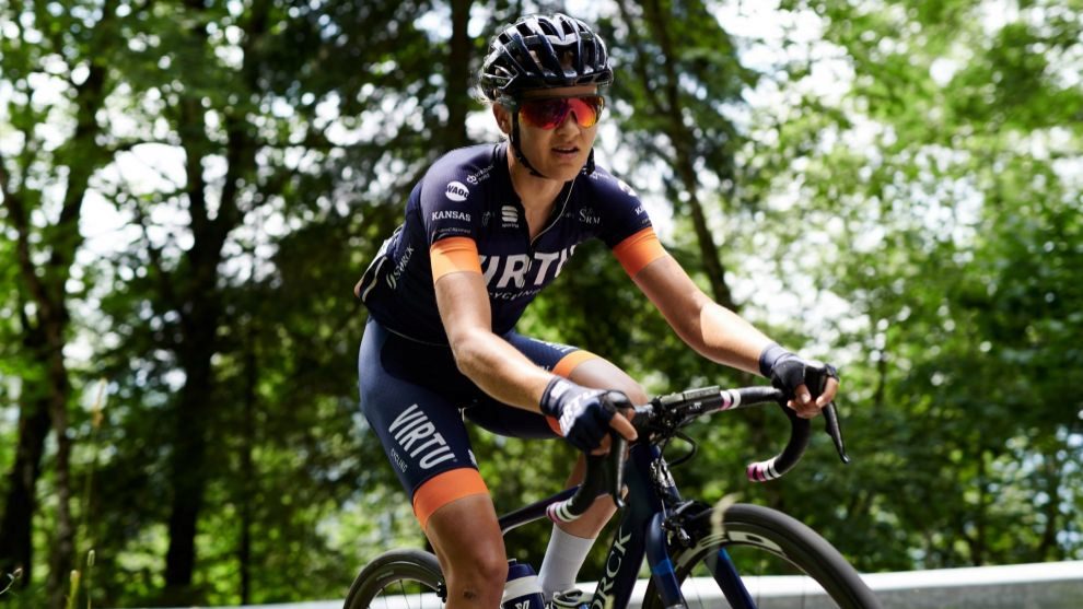Katrine Aalerud en una etapa del Giro Rosa 2019.