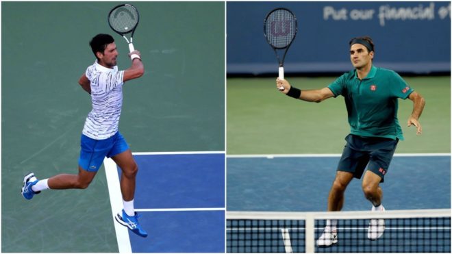 Djokovic y Federer, en juego