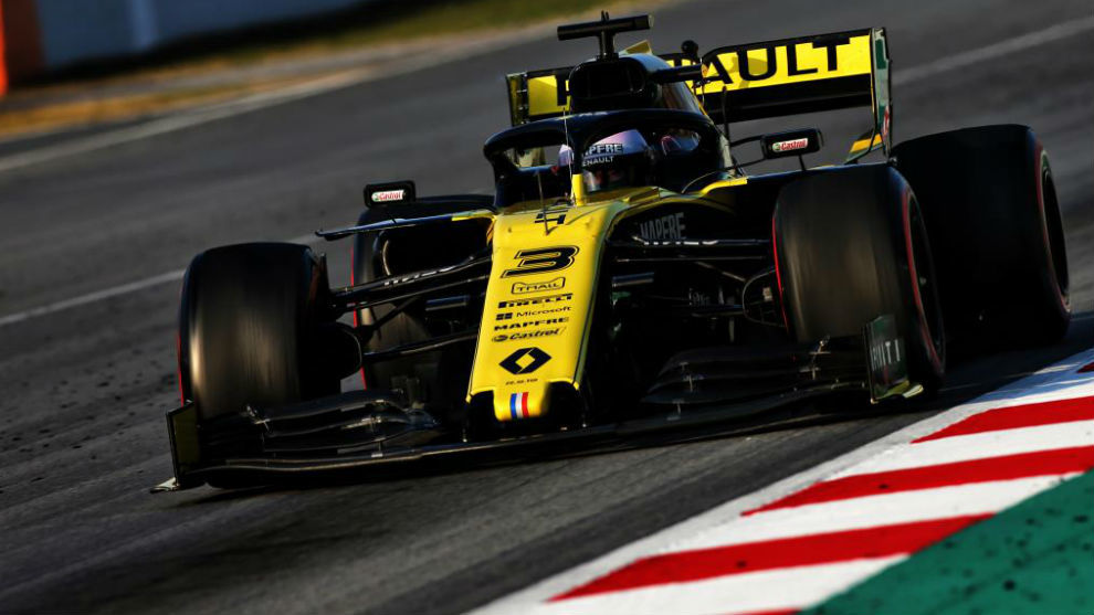 Ricciardo, con el Renault.