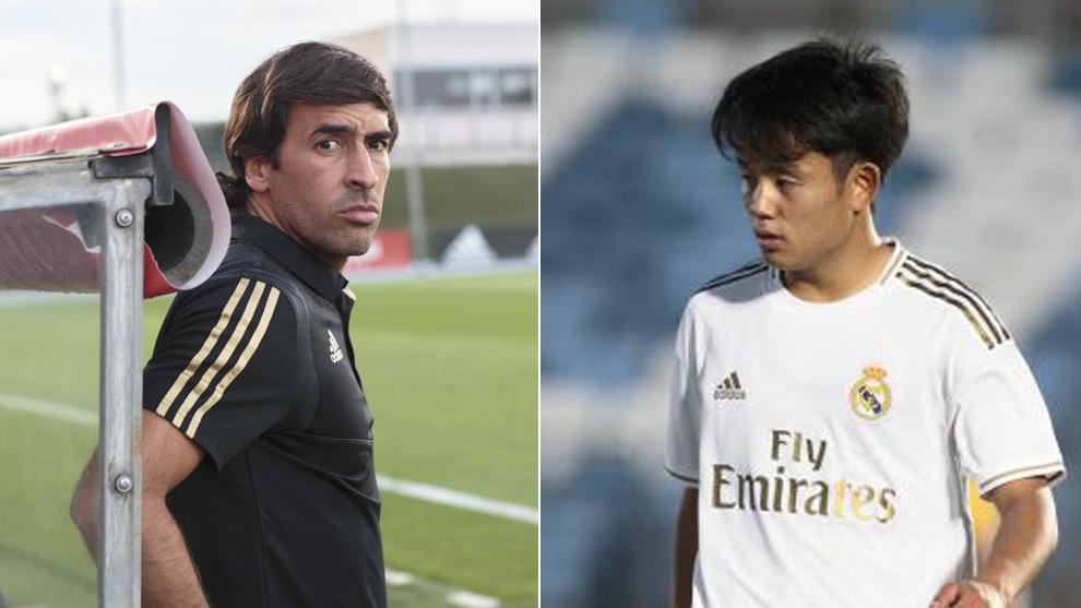 Raul Gonzalez, and Takefusa Kubo playing for Real Madrid Castilla.