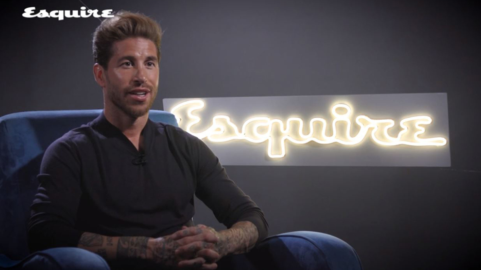 Sergio Ramos during the interview with Esquire.