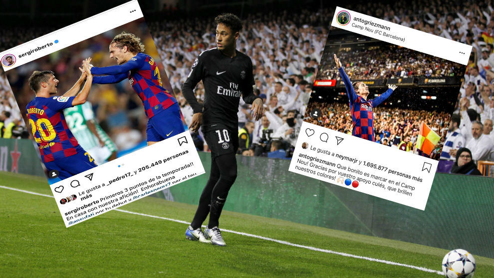 Los dos 'guios' de Neymar al Barcelona tras golear al Betis