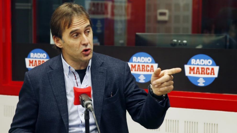 Julen Lopetegui during an interview with Radio MARCA.