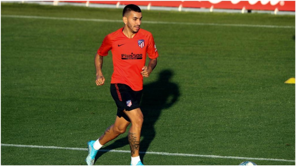Angel Correa during a training session this season.