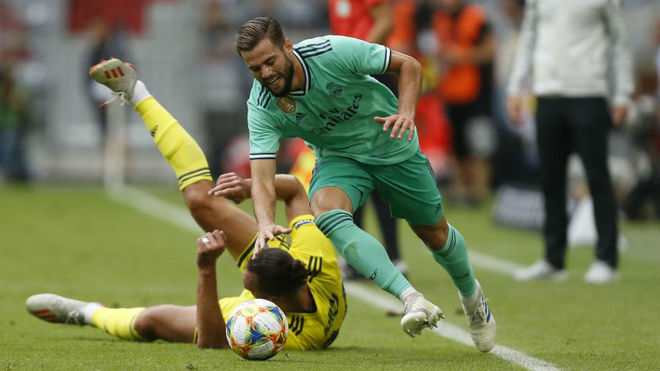 Nacho in action for Real Madrid in the pre-season friendly against...