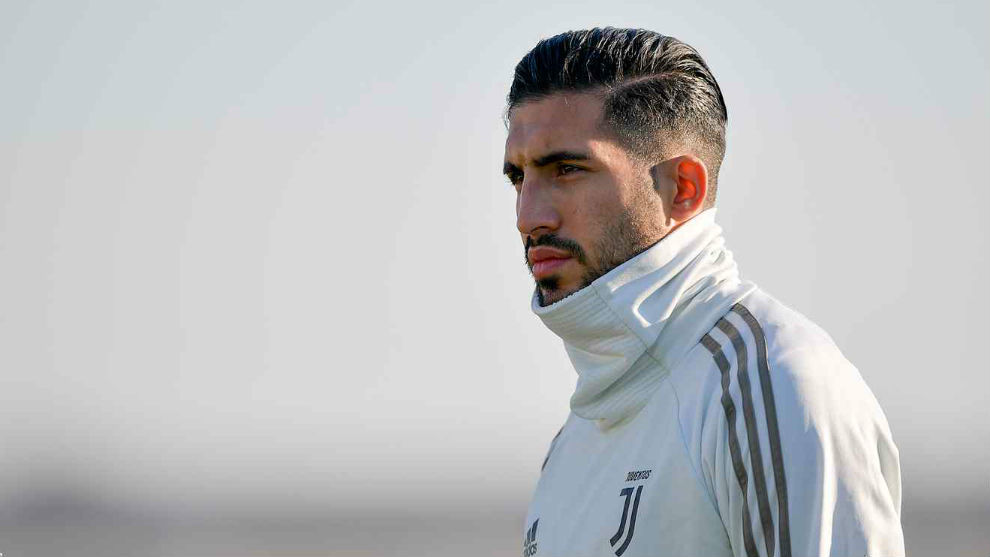 Emre Can during a Juventus training session.