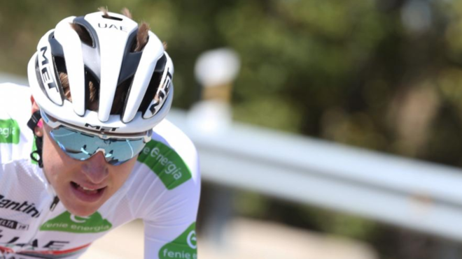 El ciclista esloveno Tadej Pogacar en la Vuelta de Espaa