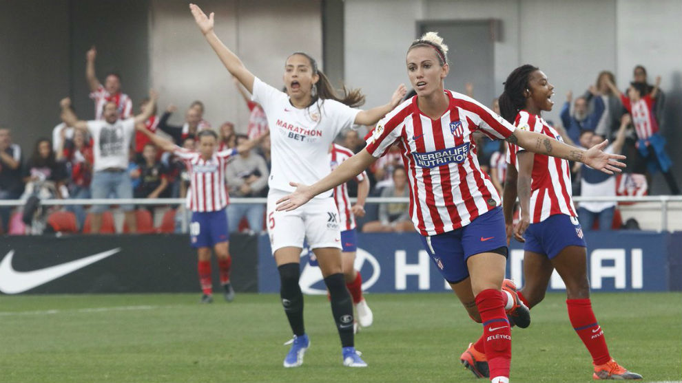Sosa celebra su gol ante el Sevilla.