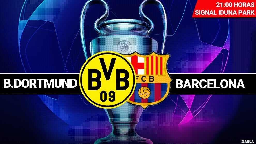 Champions League - 20: Borussia Dortmund - FC Barcelona: horario y dónde ver en TV hoy el partido de Champions
