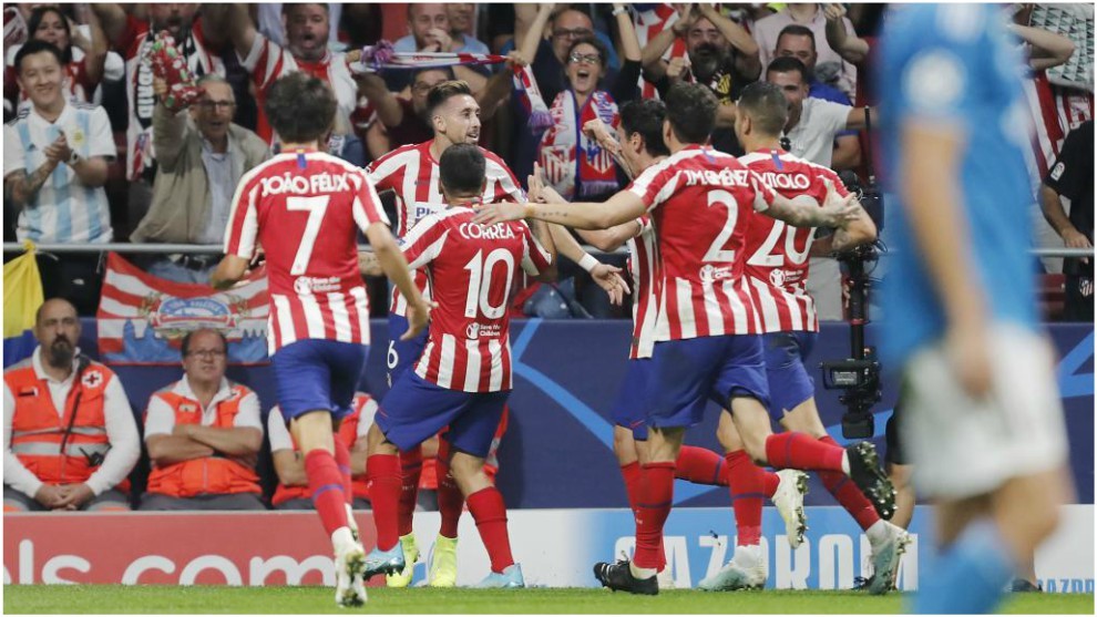 Herrera celebrando el gol del empate