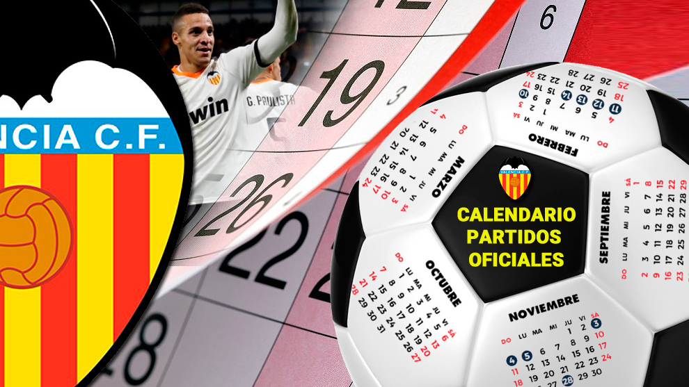 Calendario de partidos oficiales del Valencia
