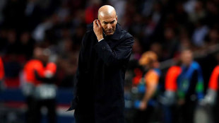 Zidane, preocupado en Pars.