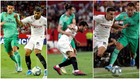 James, Bale y Hazard, en acciones defensivas.