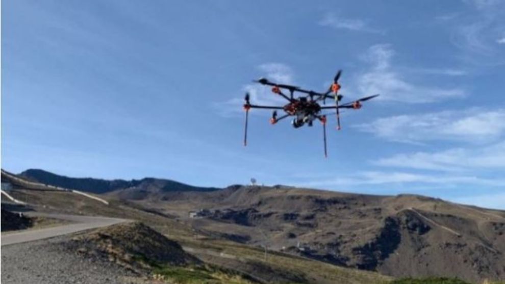 Los drones estn fotografiando las pistas desde el aire