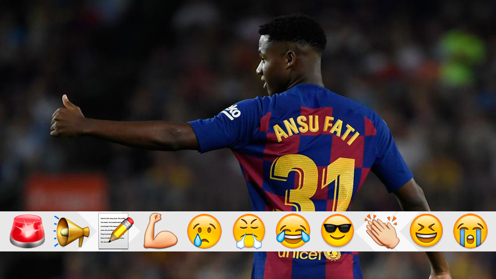 Ansu Fati en el FC Barcelona - Villarreal de la jornada 6 de Liga...