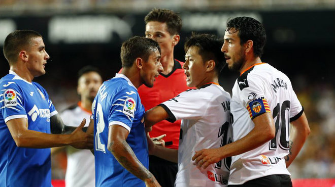 Valencia - Getafe: El uno a uno del Valencia vs Getafe: No vale con la  reacción de Maxi ni el olfato de Kangin | Marca.com