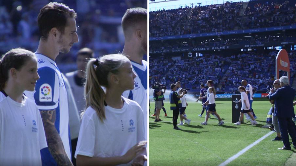 El momentazo del alevín femenino del Espanyol antes de la Danone Nations Cup