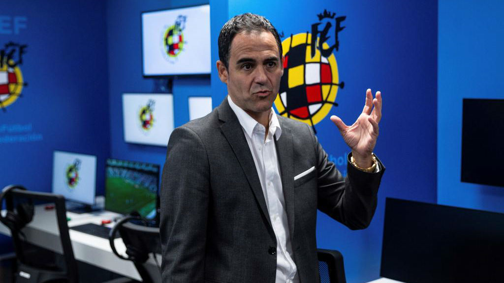 El presidente de los rbitros espaoles, Carlos Velasco Carballo.