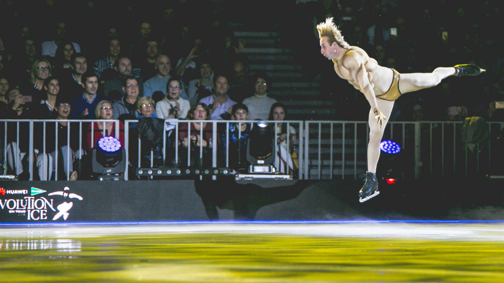 Plushenko, durante su actuacin de 2018 en Revolution on Ice